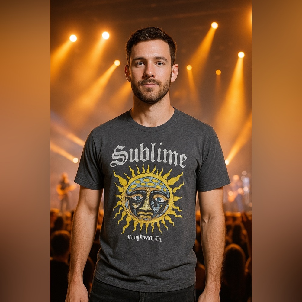 URBAN OUTFITTERS Sublime Heather Black Graphic T-Shirt Size Large